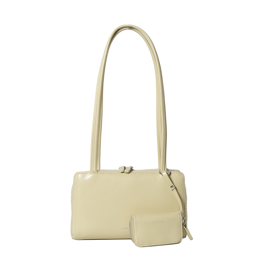 Women Simple Tote Bag PU Leather Elegant Underarm Bag Solid Color Casual Armpit Bag Leisure Bag with Matching Clutch Set