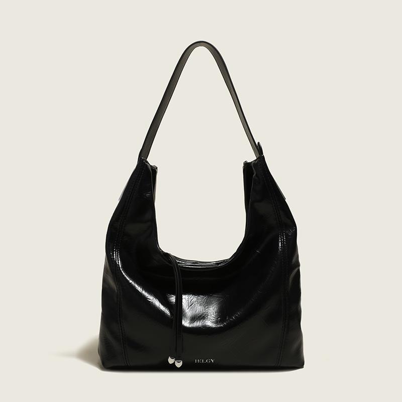 IELGY Ladies' Handheld Shoulder Bag Silver Underarm Bag Fashion Large Capacity Tote Bag