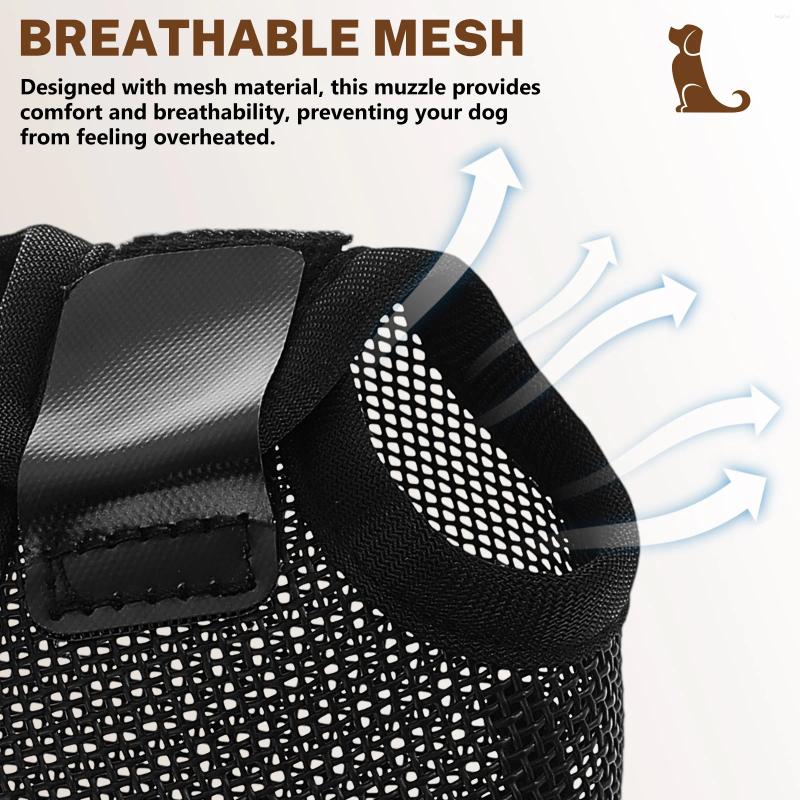Dog Collars Mask Muzzles Mesh Soft To Prevent Biting Puppy For Medium Sized Pet Polyester
