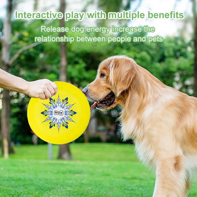 Customized Round Dog Pet Training Toys TPU Flying Disc Dog Fetch Toy Bite Resistant Frisbeed For Training Dogs Disco Volador