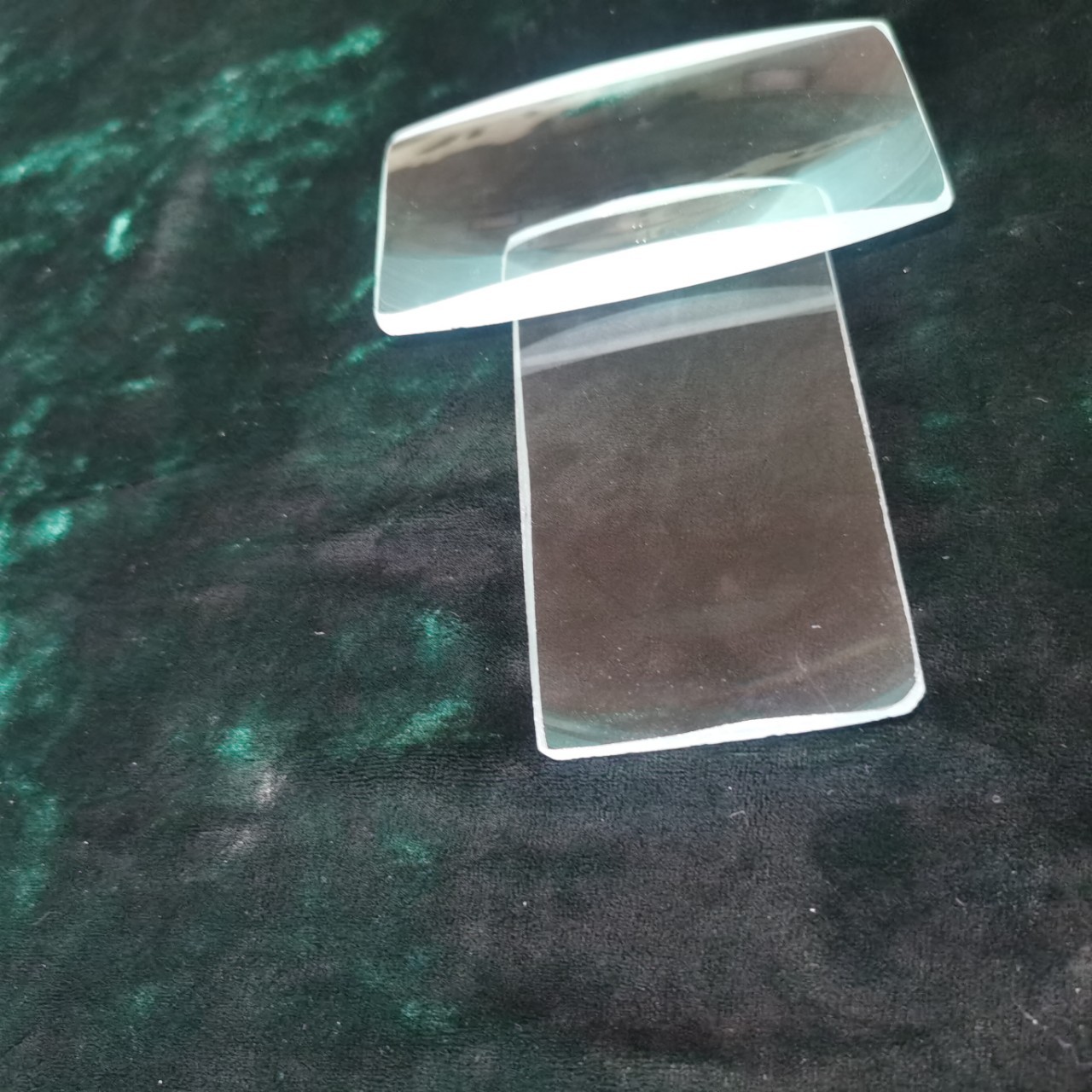 Manufacturer supplies 3cm 4cm 5cm 10cm biconvex transparent blue glass lenses for optical experiments