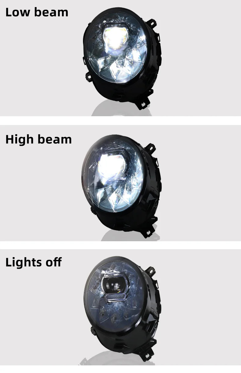 Head Lights for MINI F55 F56 20 14-20 21 Upgraded LED Bifocal Lens Day Running Turning Signal Head Lamps Assembly
