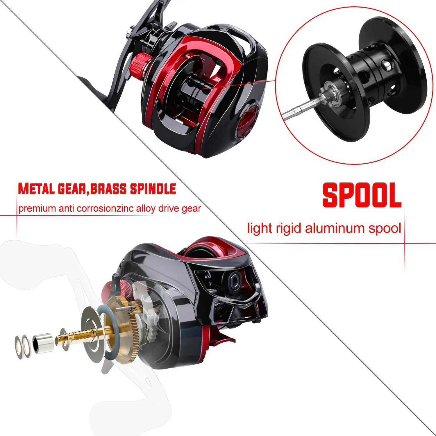 Sougayilang 2.1m cast fishing rod combination Portab 4-section cast fishing rod and ultra light bait reel set W241108
