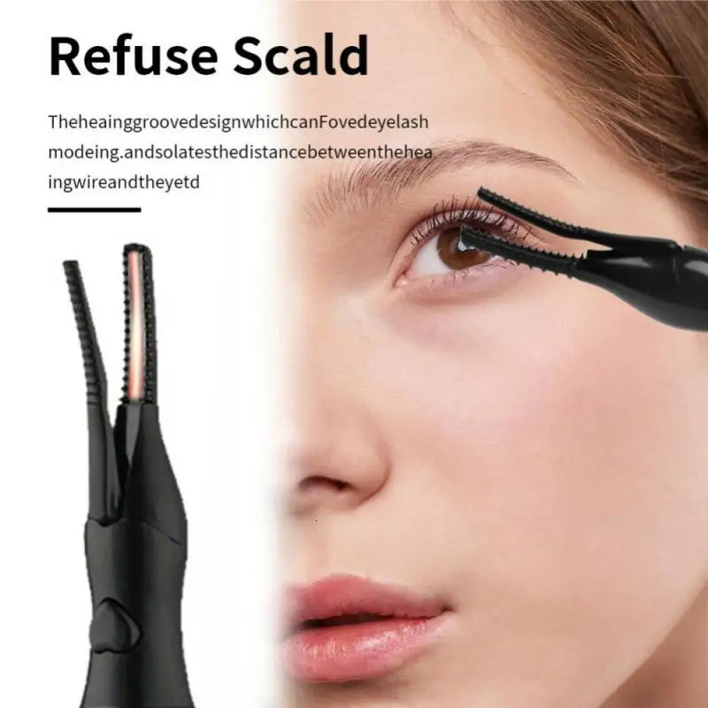Electric heated eyelash curler USB charging eyelash curler for fast heating and natural eyelash curler for long-lasting makeup 241107