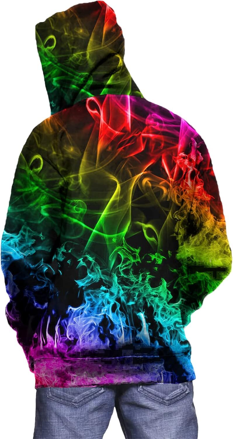 Hoodie for Mens Womens Unisex 3D Novelty Hoodies Graphic Sweatshirt for Men Women with Pockets Graphic Fashionable and cool patterns