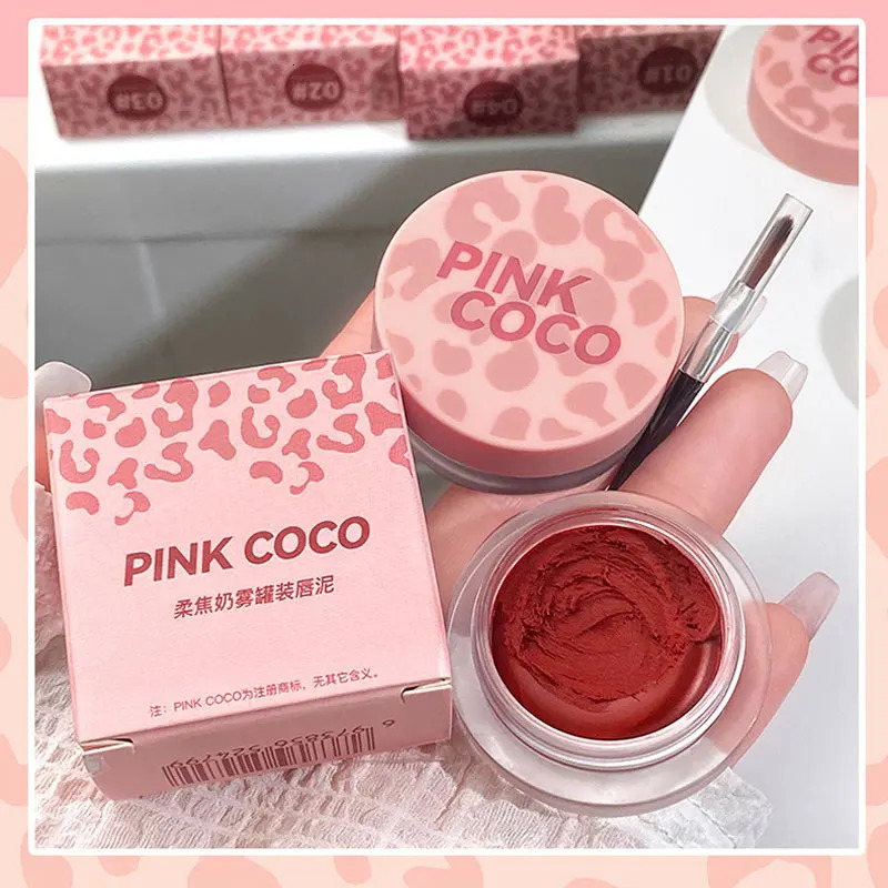 Canned lipstick velvet matte mouse solid color lip gloss durable makeup Korean cosmetics 241107