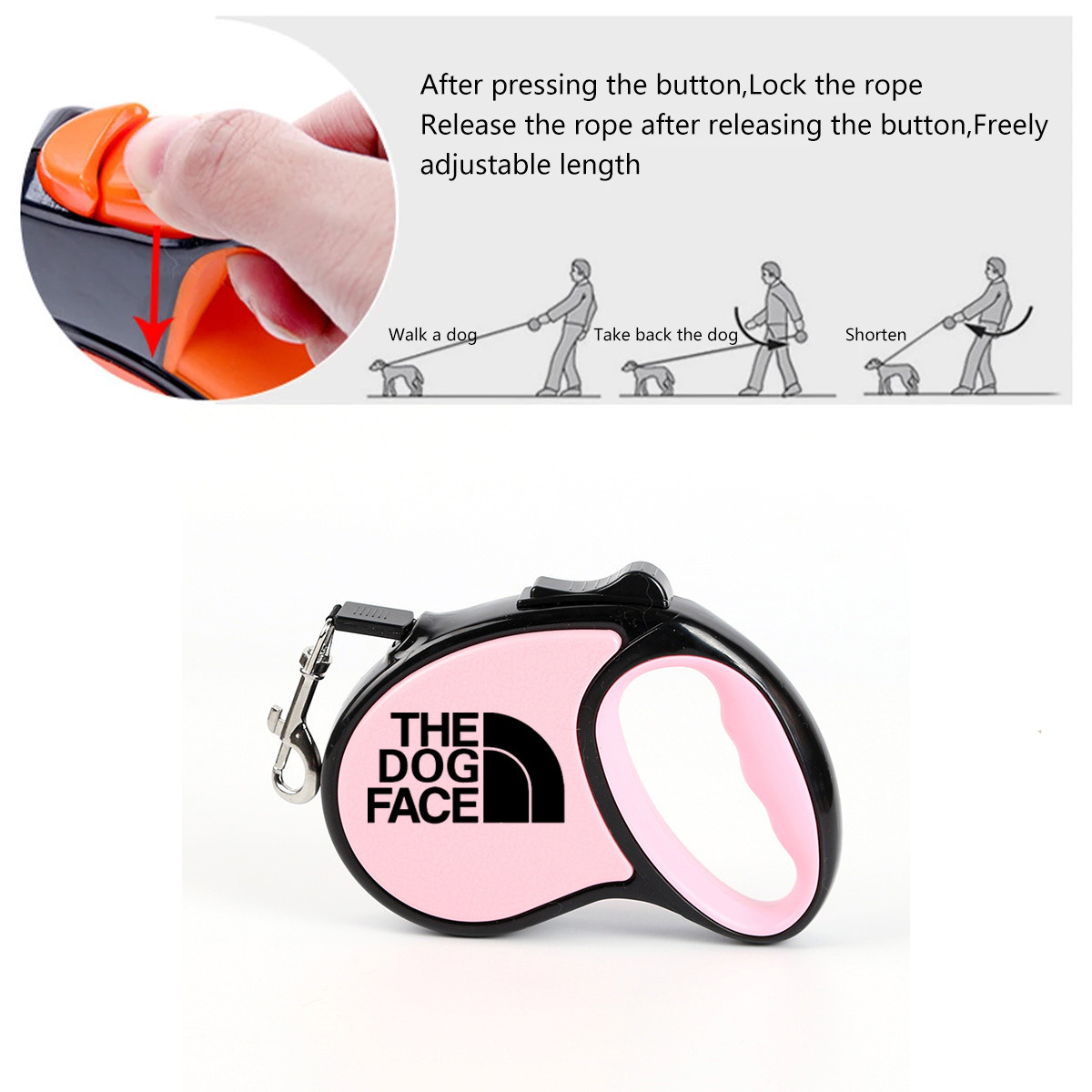 Leash Fashion Scalable Pet Tractor Automatic Telescopic Adjustable Dog Leashes Free shipping