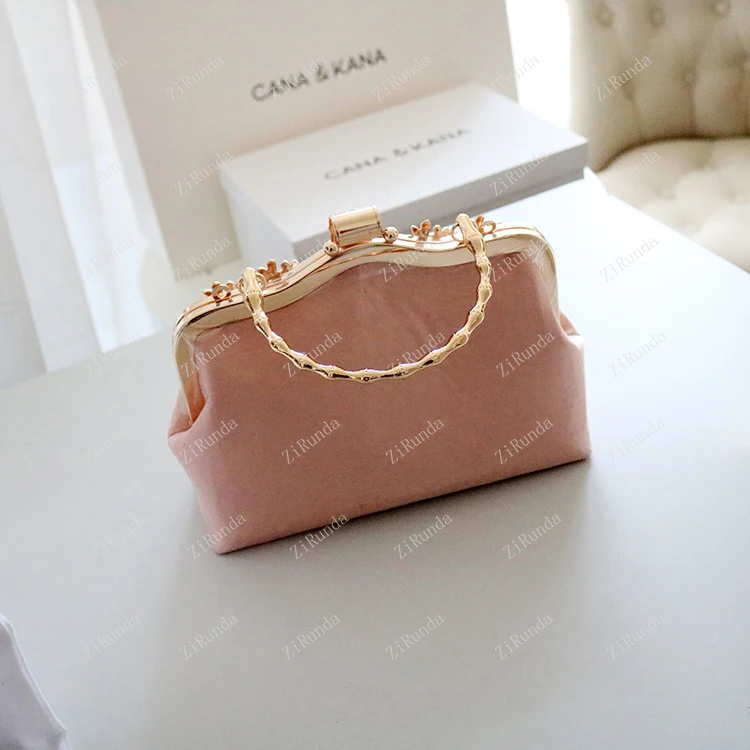 Light pink foreign style fairy bow bag chain autumn new versatile sweet shoulder crossbody portable