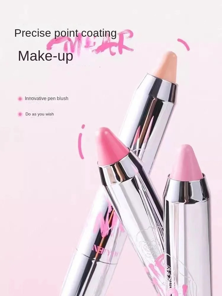 NEIYOU Nayou Powder powder blusher Cream Extended Color powder blusher Purple Stick Single Highlight Shrink Red Mud Eye and cheek Cosmetics 241107