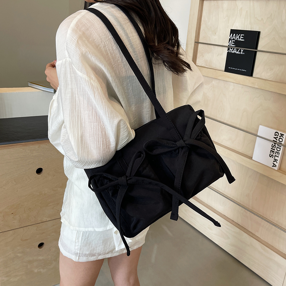 Elegant Top Handle Bag Fashion Shoulder Bags Chic Purse for Women Travel Shopping Bag Female Girls Bow Work Commuter Handbag New