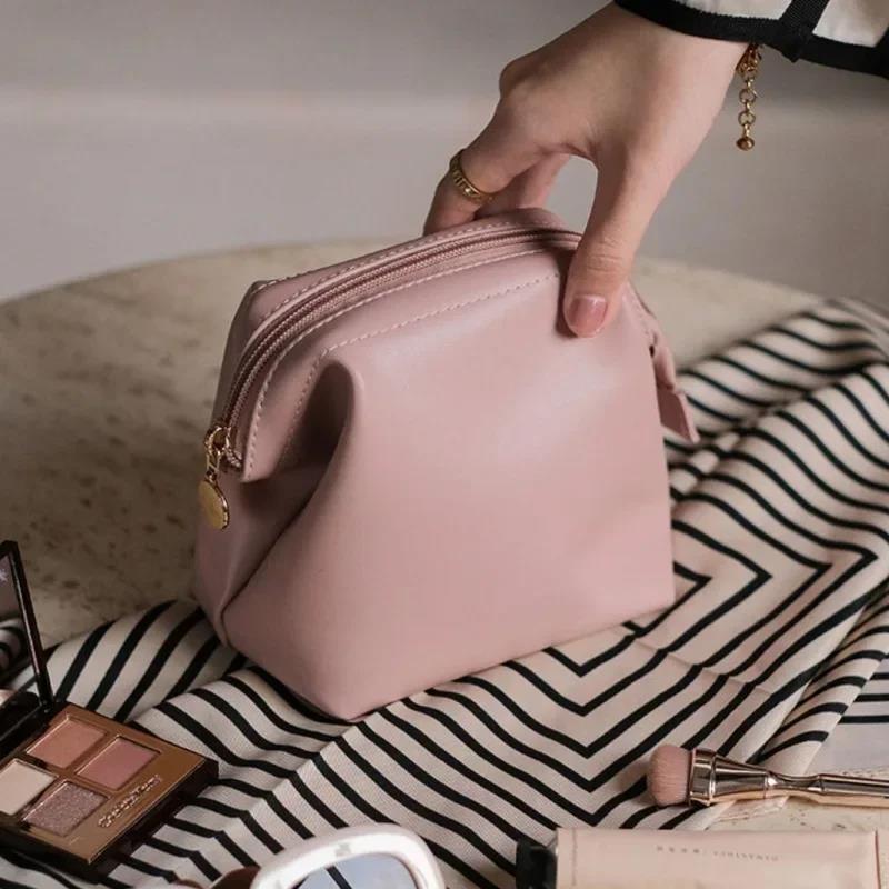 New Cosmetic Bag Ladies Fashion PU Organiser Small Coin Lipstick Travel