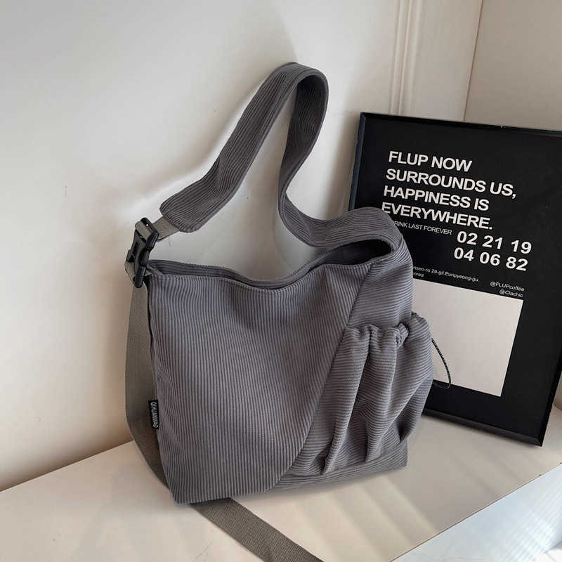 New Lazy Wind Lamp Core Velvet Tote Bag Large Capacity Student Class Shoulder Bag, Commuting Simple Crossbody Bag 241108 241108