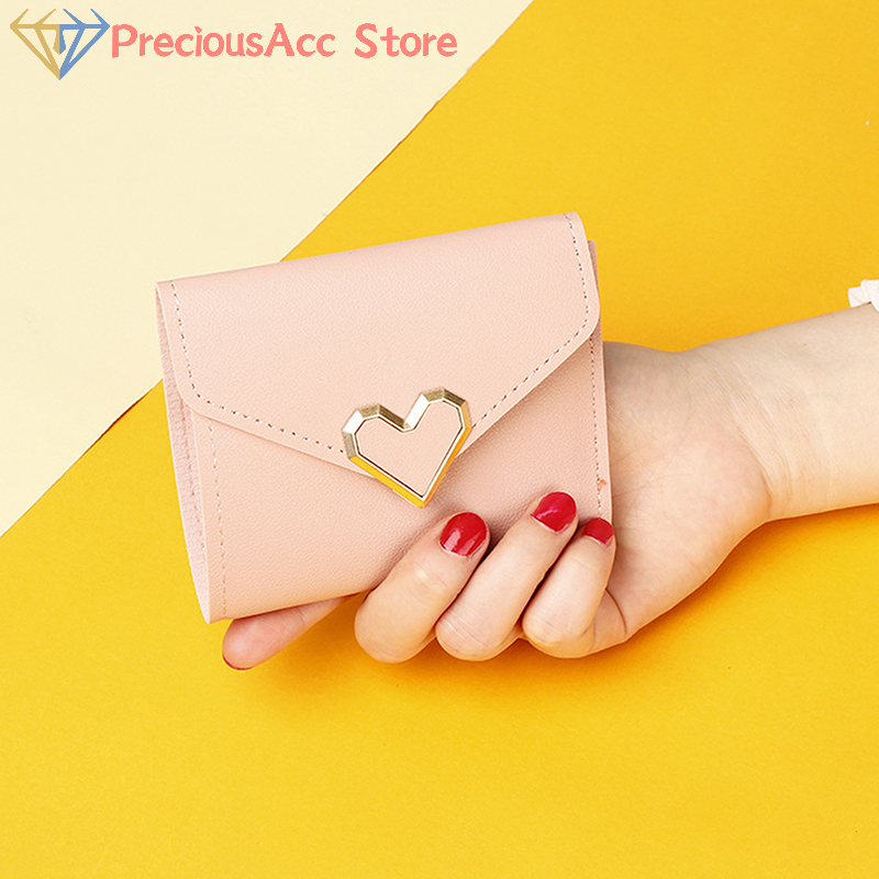 New Wallets Fashion PU Leather Embroidered Small Wallet Cute Card Holder Multi-card Slot Minimalist Mini Coin Purses For Women