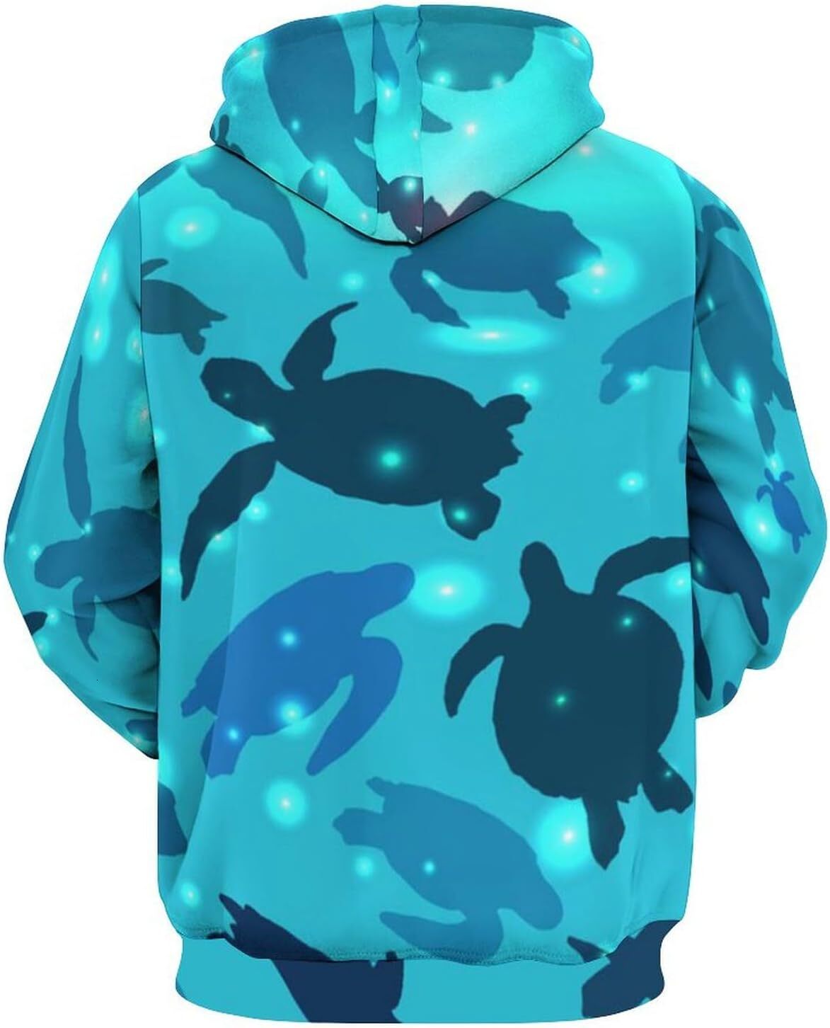 Hoodie for Mens Womens Sea Turtle Hoodies for Men 3D Print Pullover Hooded Drawstring Loose Sweatshirt with Big Pockets Graphic