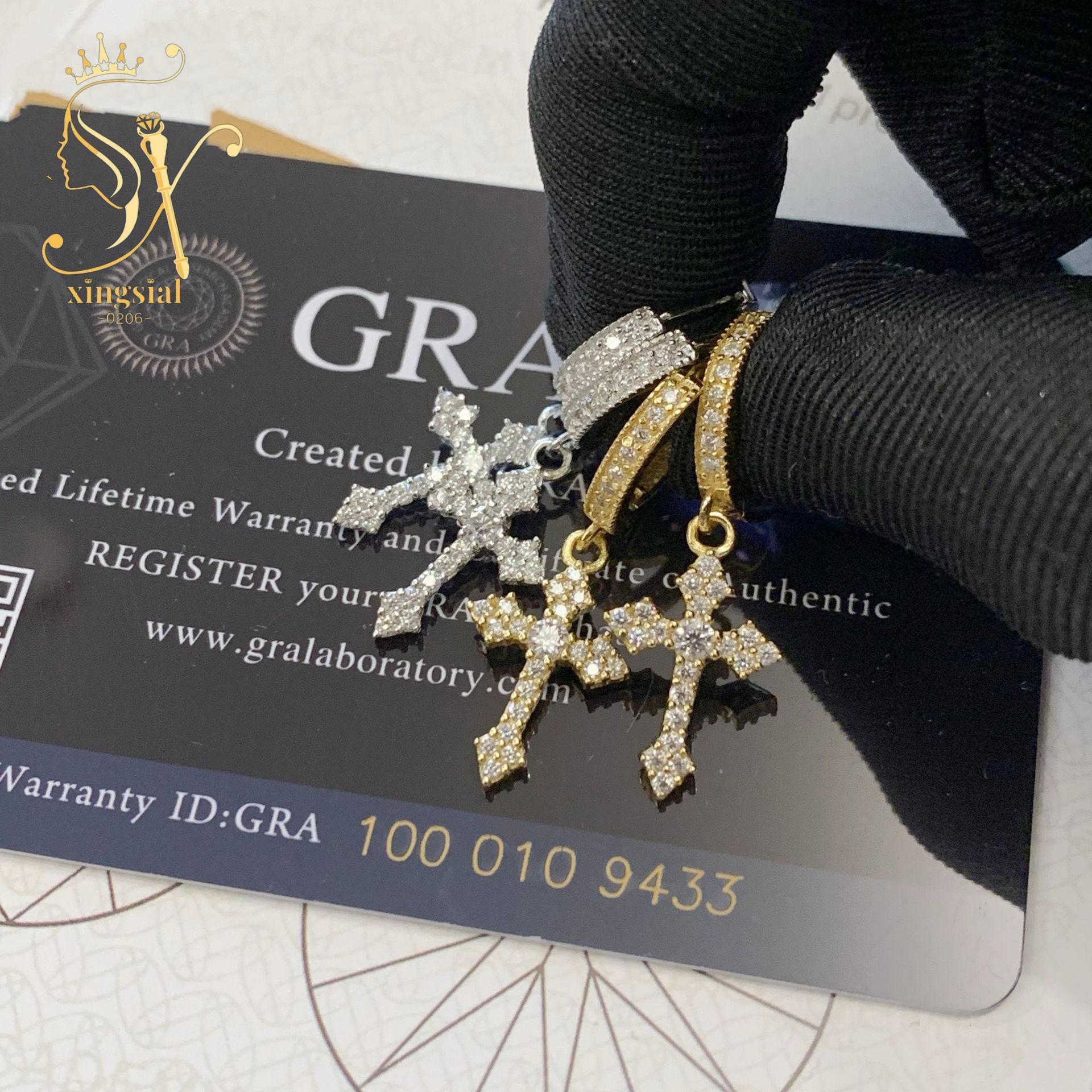 Hiphop style passed dia test wer shape round cut VVS DEF sterg sier women men moissanite earring