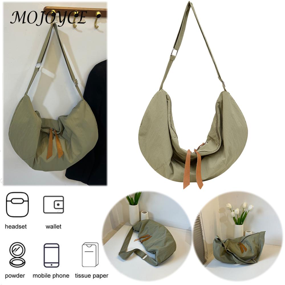 Women Dumpling Bag Trendy Crescent Bag Adjustable Strap Half Moon Bag Large Capacity Solid Color Shoulder Bag Trendy Satchel Bag