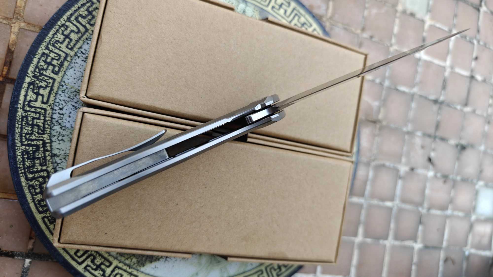 JUFULE Bear Stellar Ceramic Bearing Titanium Handle Mark M390 Folding Blade Tactical Outdoor Camping Hunting EDC Tool Knife X241108