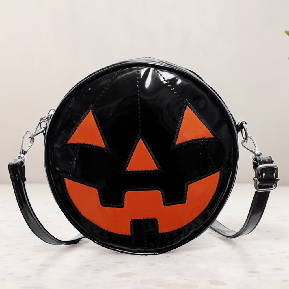 Women Bat Wing Crossbody Purse Funny Female Daily Halloween Bag Adjustable Strap Novelty Halloween Devil Shoulder Bag PU Leather