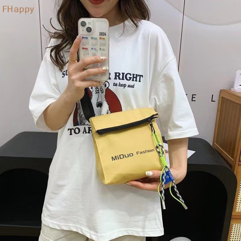 Fashion Messenger Bag For Men Casual Waterproof Large Capacity Multi Storage Shoulder Bag