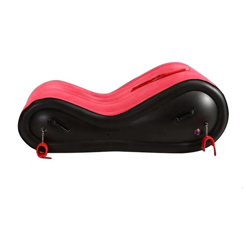 Red Inflatable Sex Sofa 440lb Load Carrying Capacity EP PVC Sex Furniture Air Cushion Furniture Chair For Couples Sex Toys 240401