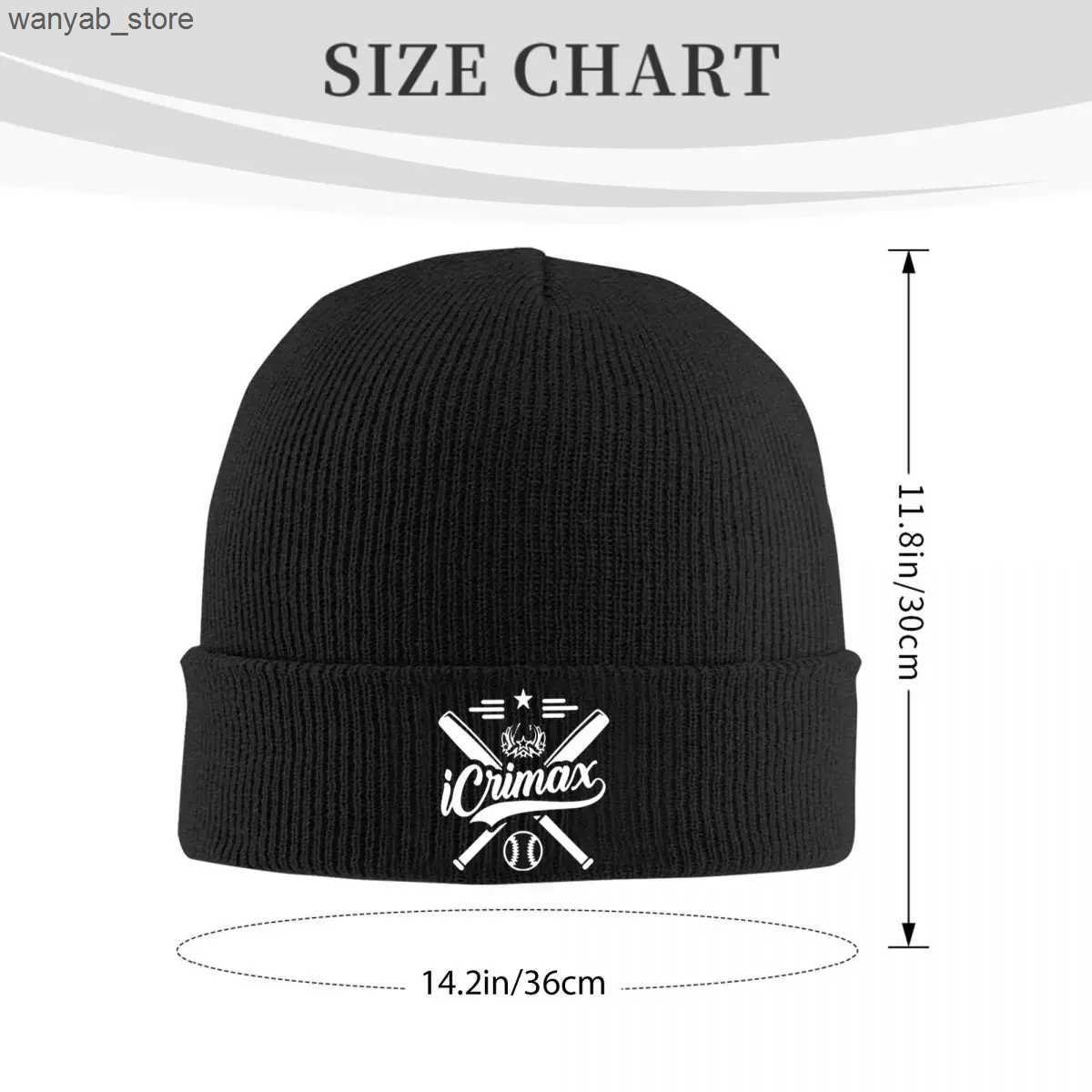 Beanie/Skull Caps Icrimax Wall And Art Knitted Hat Womens Mens Skullies Beanies Autumn Winter Hat Acrylic Warm Melon Cap L240910