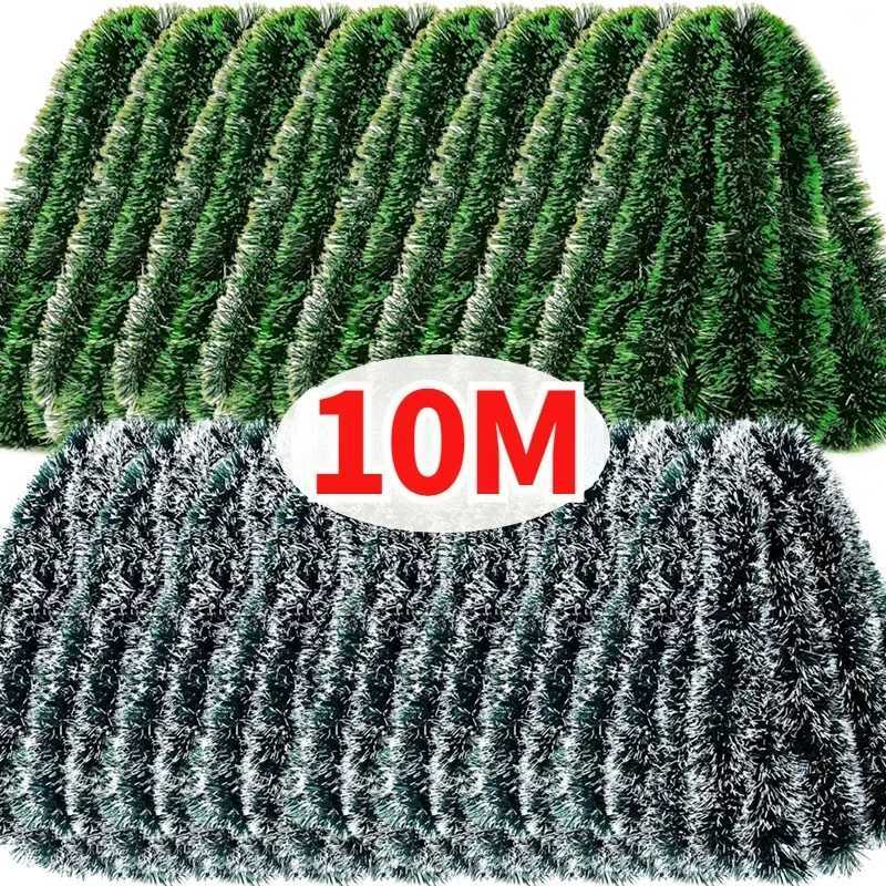 Christmas Tinsel Ribbons Green Cane Ribbon Garland Xmas Tree DIY Hanging Pendent Wreath Ornament Party Decoration Home DecorXJ241107