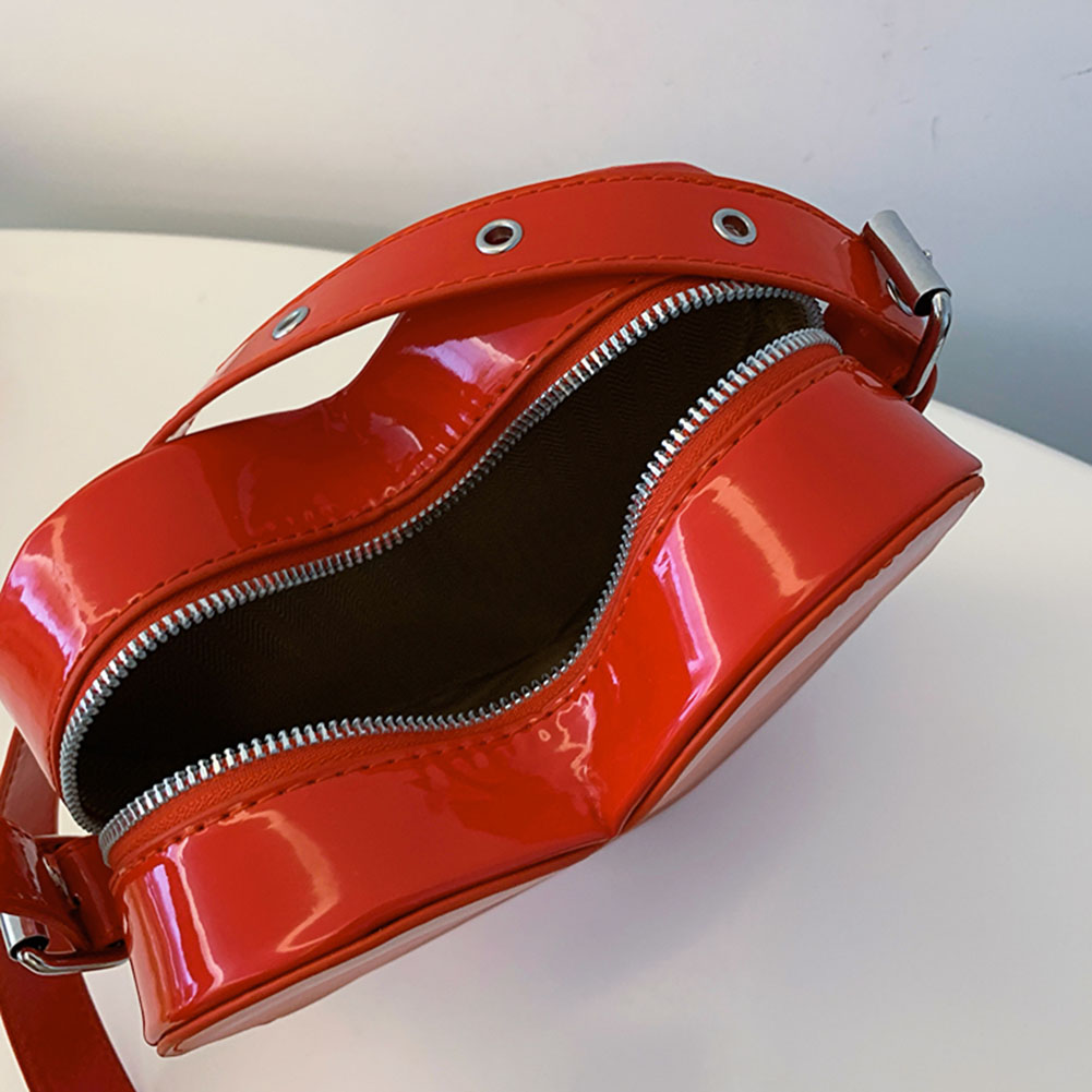 Women PU Heart-shaped Bag Chic Hobo Bag Solid Color Fashion Shoulder Bag Adjustable Strap Top Handle Bag Simple Satchel Purse
