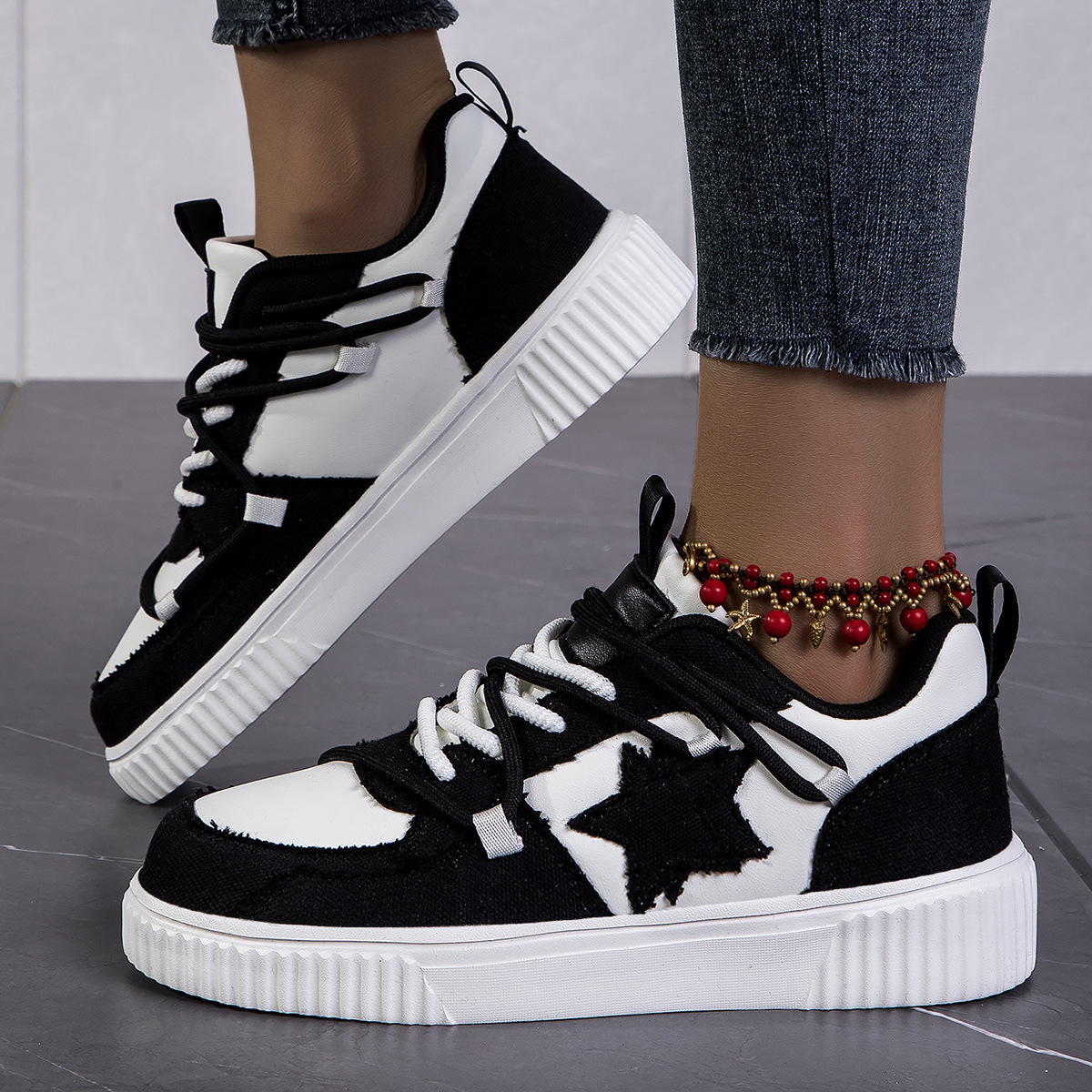 Fashion Men Women Casual Shoes Breathable Wear Resistance Gym Jogging Platform Sneaker