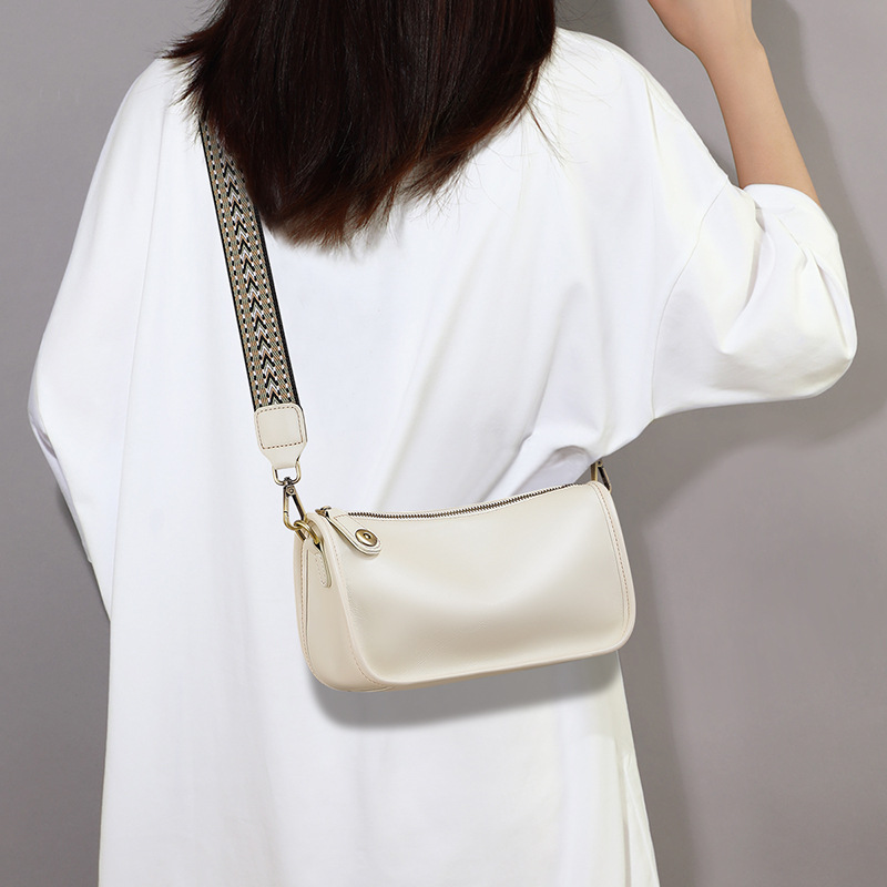 New Genuine Leather Women's Dumplings Summer Armpit High-end Crossbody Commuting Shoulder Bags
