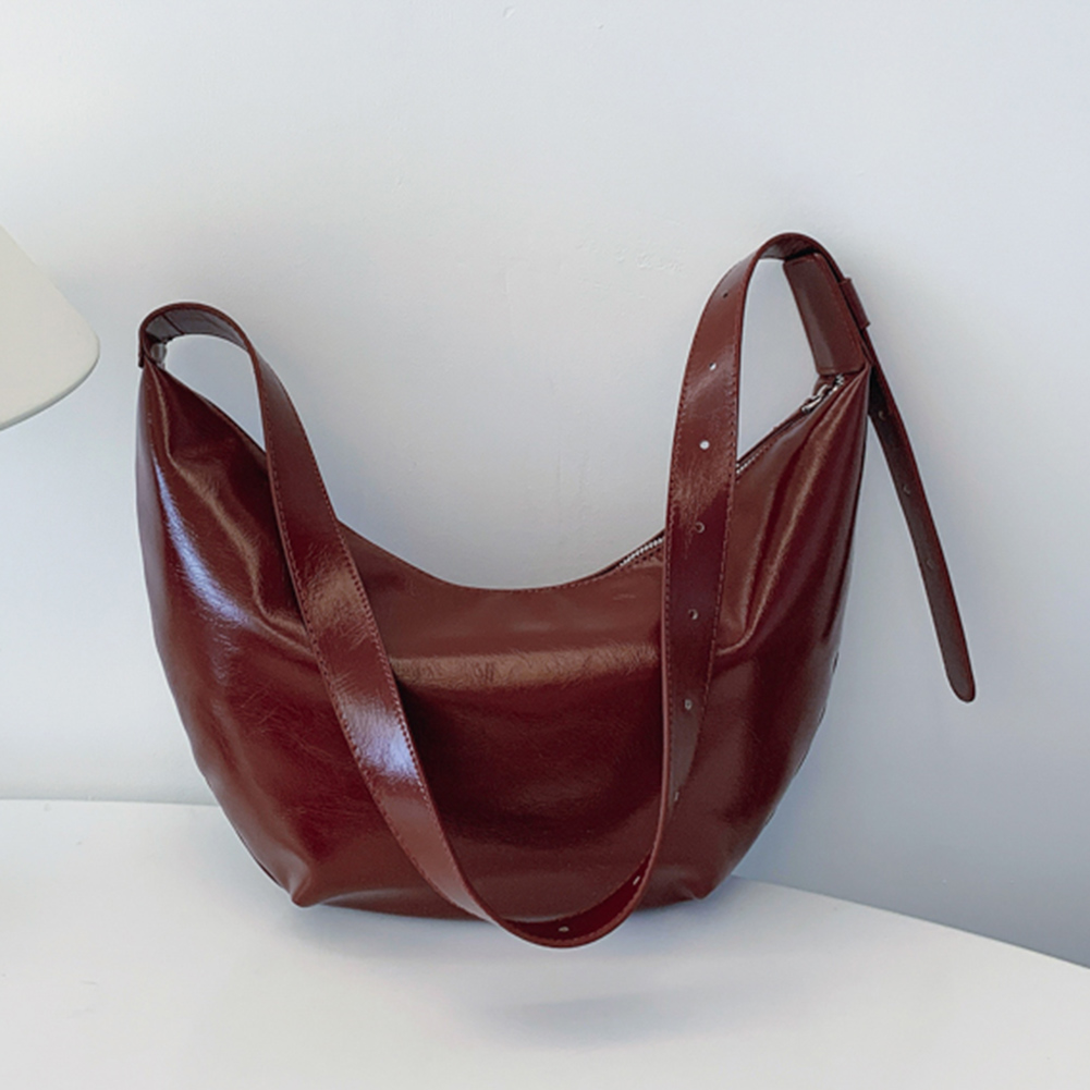 Crossbody Bag for Women with Adjustable Strap Clutch Purse PU Leather Inner Pocket Large-capacity Hobo Bag Travel Shopping Bag