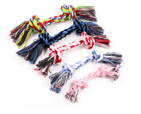 Eco Friendly Braided Knots Cotton Rope Dental Clean Pet Training Rope Dog Toy in Bulk Selling
