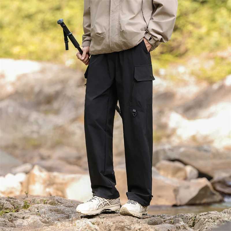 Fashion Brand Solid Color Trousers Outdoor Army Casual Joggers Trousers Male Spring Autumn Mens Cotton Cargo Pants Men LX241107