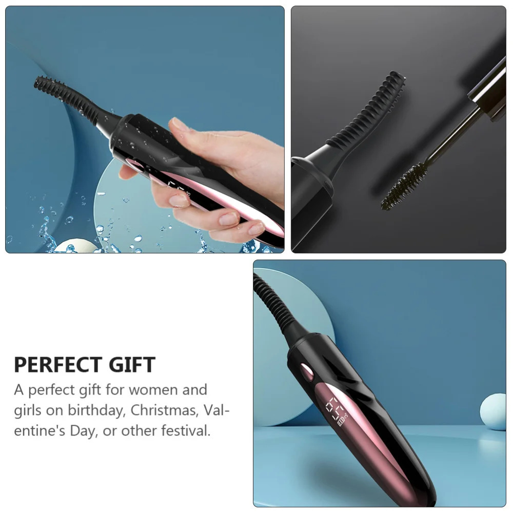 Electric heating eyelash curler eyelash brush long-lasting heating eyelash curler female makeup tool 241107