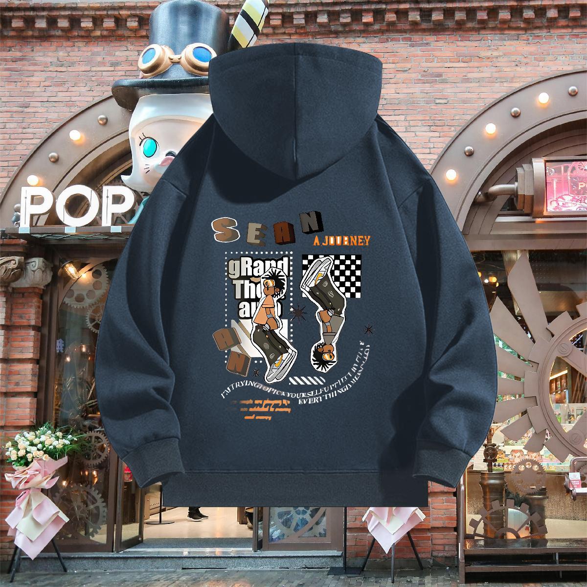 2024 Hoodie For Man Breathable Long Sleeve Unisex Men Hoodie Oversized 2XL 3XL Clothes Sports Casual Thick Plush