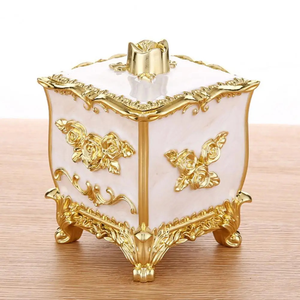 Attractive Cotton Swab Container European Style Long Lasting Charming Organizer Box Household Supplies 240327