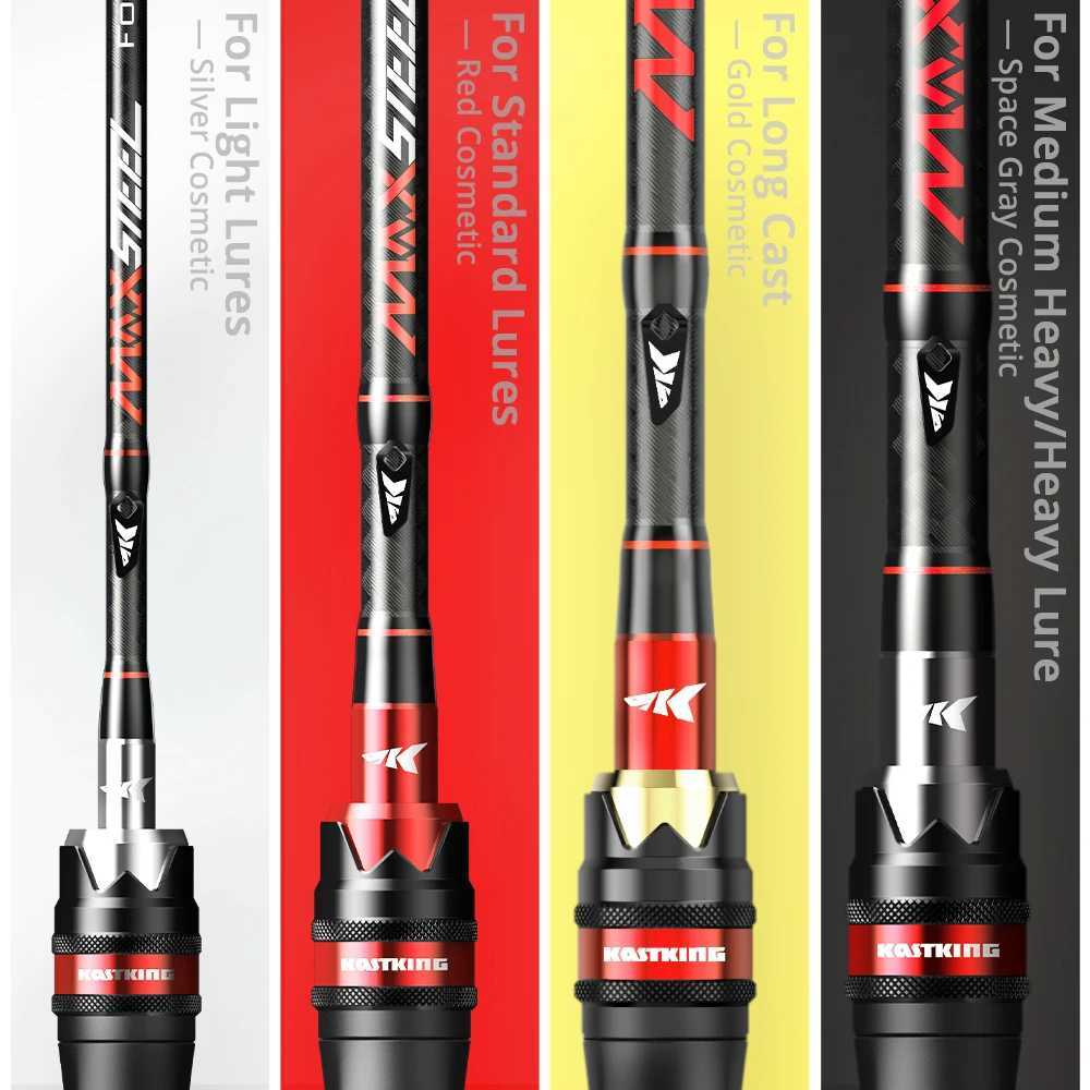 KastKing Max steel rod Caen rotary casting fishing rod with 1.80m 2.13m 2.28m 2.4m bass fishing bait rod W241108
