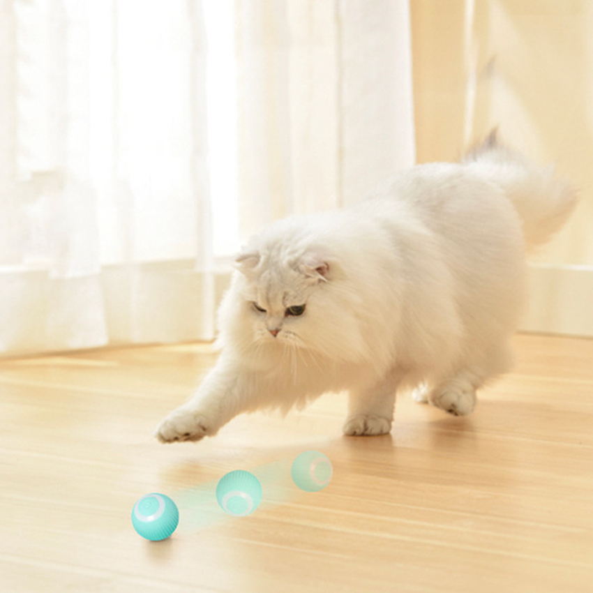 Smart Gravitational Rolling Pet Ball Electric Self-rolling Dog Chew Toys Interactive Cat Jumping Ball
