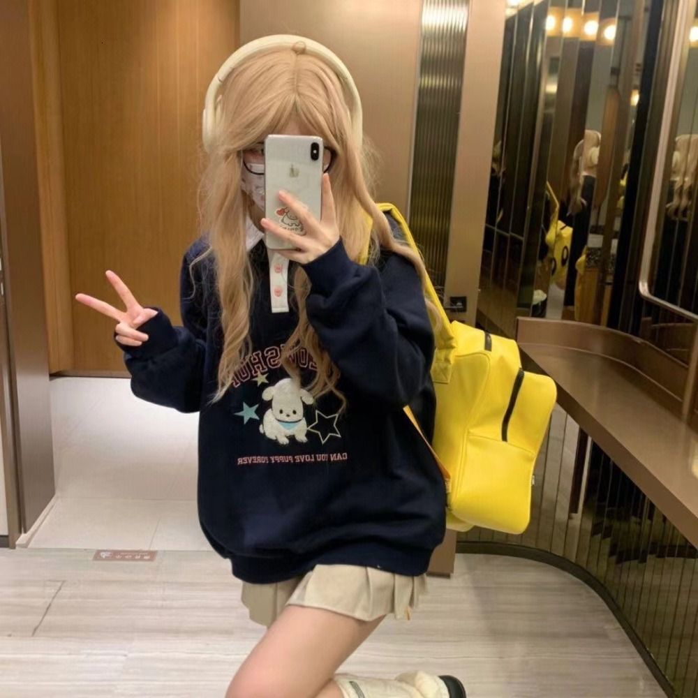 Big Eyed Celebrity Korean Hot Girl Y2K Cute Fashion Bag Student Backpack Women Kawaii Waterproof Children's Travel Backpack