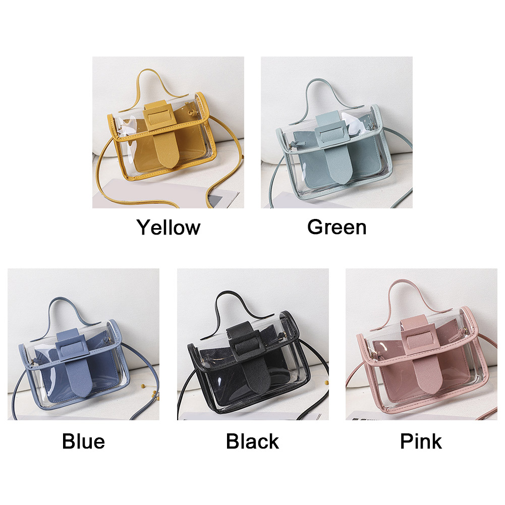 Women Jelly Small Shoulder Bag PVC Transparent Ladies Crossbody Messenger Bags Fashion Shopping Daily Female Purse