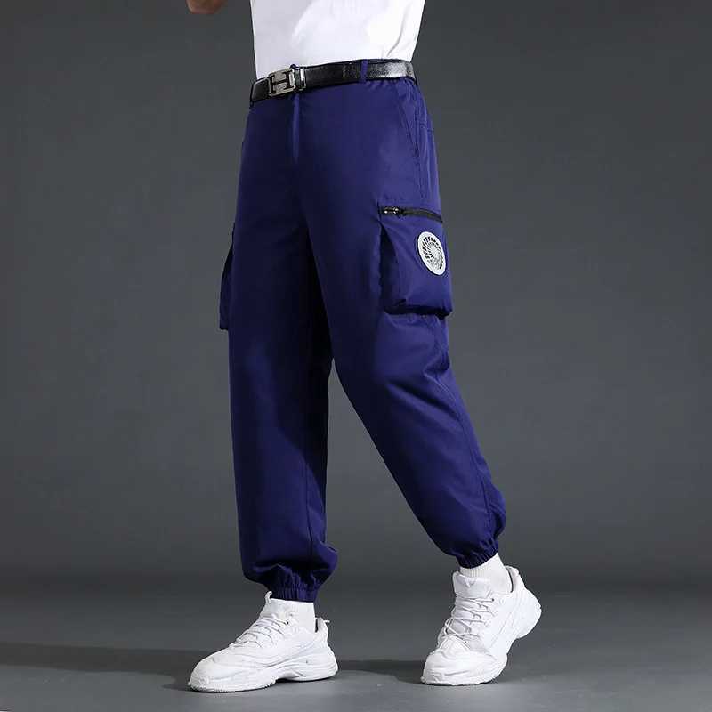 Hot sale heatstroke prevention and cooling air conditioning pants mens pants summer style with fan pants for outdoor workers LX241107