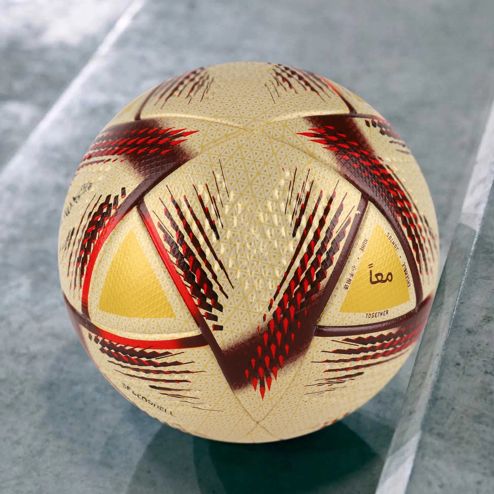 Qatar Finals High Quality Football Match Size 5 PU Material Wear resistant Match Training Qatar World Cup Football Match 241106