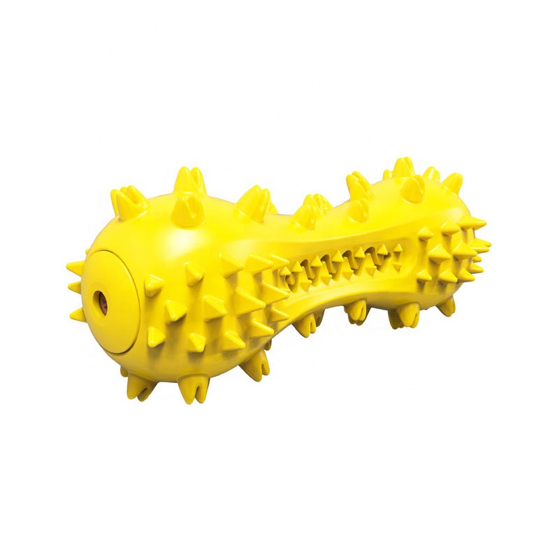 High Quality Squeaky Dog Chew Toy Natural Rubber Dog Toothbrush Toys, Durable Dental Care Teeth Cleaning Toys