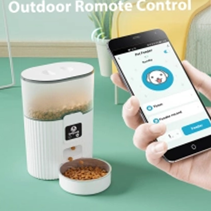 Smart Cat Feeding Solution - 15 Liter Automatic Dish w/Mobile App Control for Multiple Feedings per Day