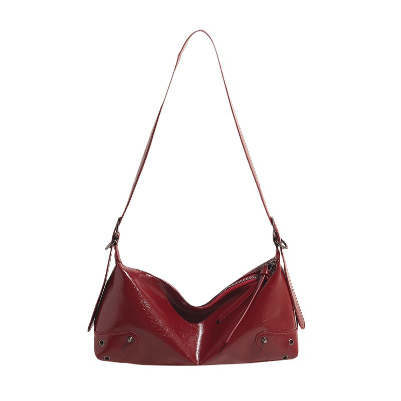 2024 New Women's Square Bags Retro Versatile Pu Leather Female One Shoulder Bag Autumn Winter Casual Commuting Crossbody Purses