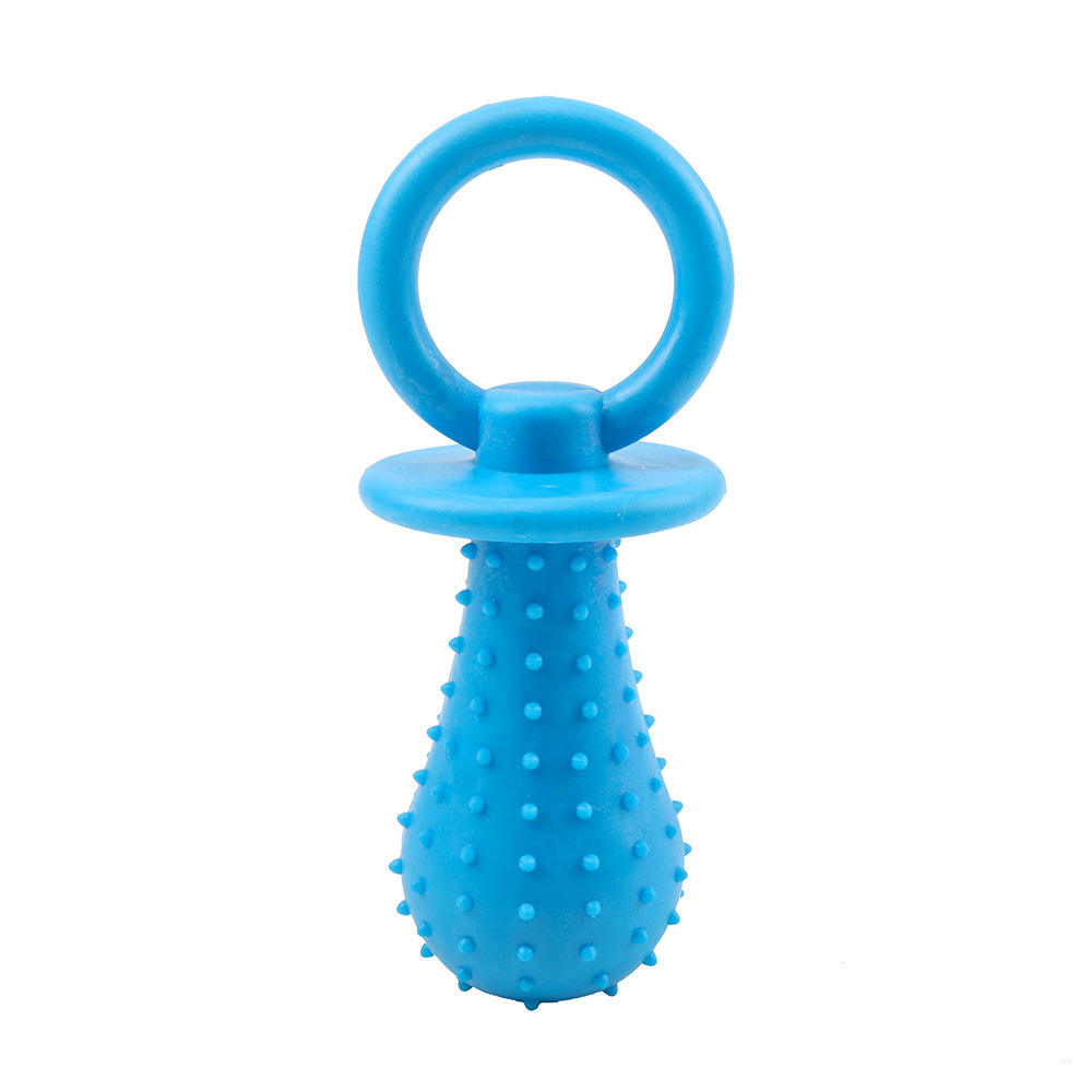 Newly Designed Wholesale Pet Supplies TPR Candy Colored Tear-Resistant Bite Soothing Pacifier Chew Toys