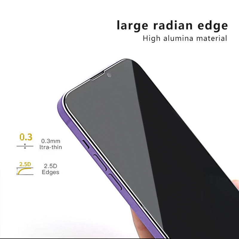 10pcs ESD 30° Privacy Tempered Glass Screen Protector Cover Film For iPhone 16 15 14 13 12 11 Plus Xr Xs Pro Max Samsung S24 S23 S22 S21 FE A54 A72 A0