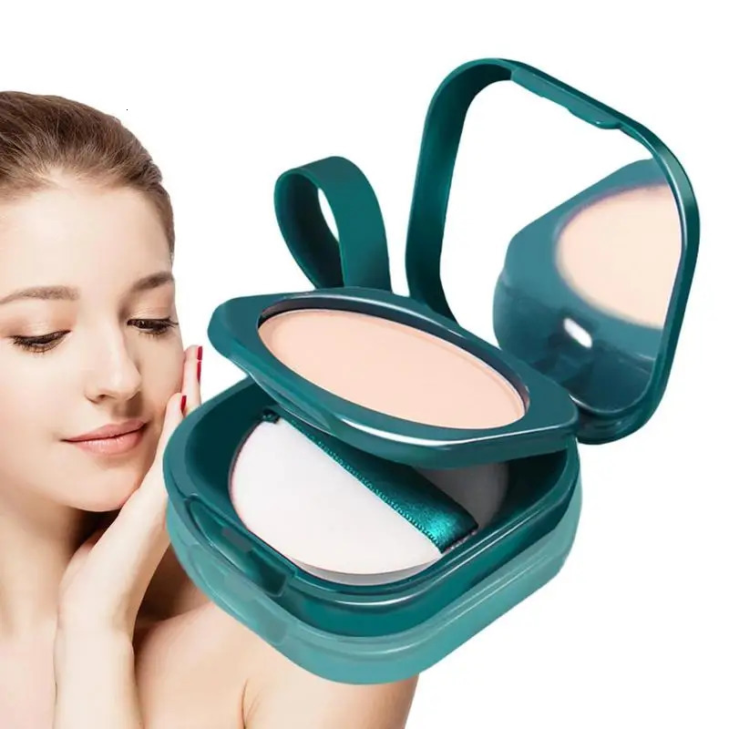 Pressed Powder Oil Control Pressed Makeup Powder Foundation Waterproof Durable Product Powder Lightweight Face Cosmetics 241107