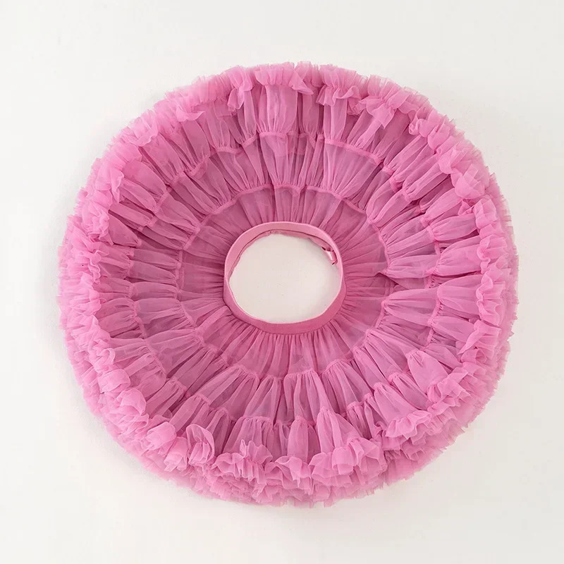 Lush Small Baby Girls Tutu Skirt for Kids Children Puffy Tulle Skirts for Girl born Party Princess Girl Clothes 1-15 Yrs B023 240329