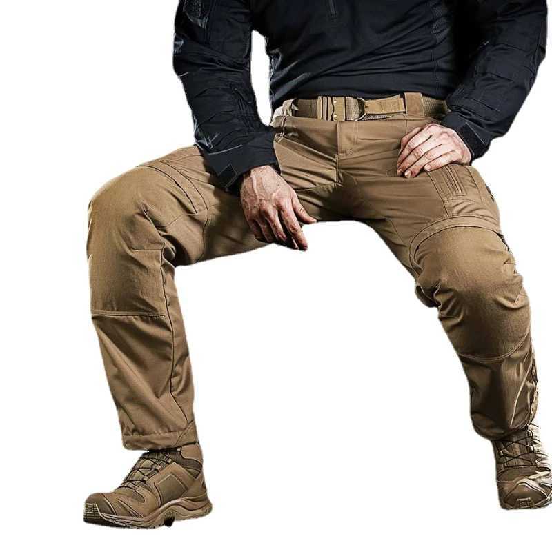 P40 Tactical Pants Mens Spring Autumn Multi-Pockets Wear Resistant Cargo Pants Outdoor Hiking Casual Loose Trousers Male Joggers LX241107