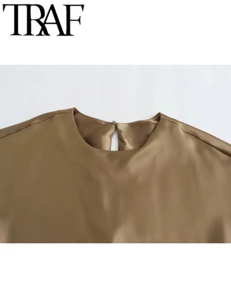 TRAF GAL Summer Women Elegant Satin Long Dress Keyhole Back A-Line Sleeveless Mujer Slim Midi Dress Party Robe Y2K Thin 240319